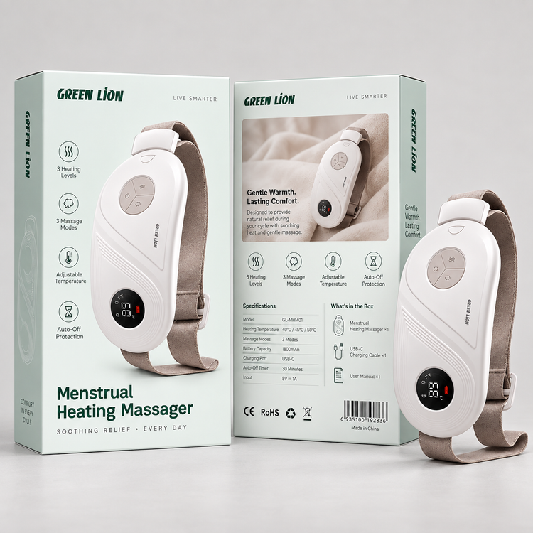 ماساژور گرمکننده و ویبره قاعدگی گرین لاین مدل Menstrual Heating GNMHTMSSRWH