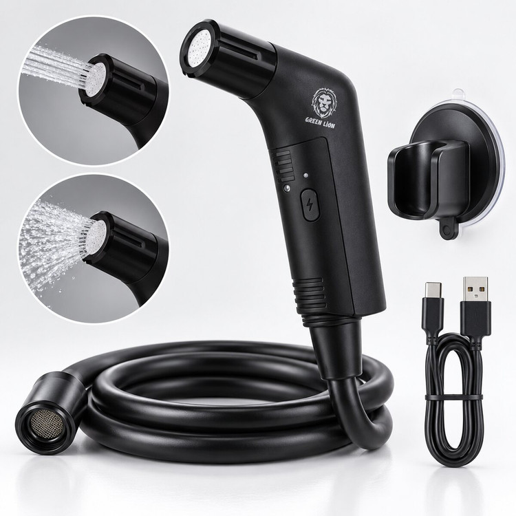 بیده و دوش مسافرتی شارژی گرین لاین مدل Compact Bidet Sprayer GNCMTBDTSPYBK
