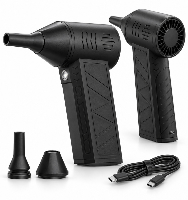 جت فن و دمنده شارژی گرین لاین مدل Storm Grip GNSTGP85WBK توان ۸۵ وات