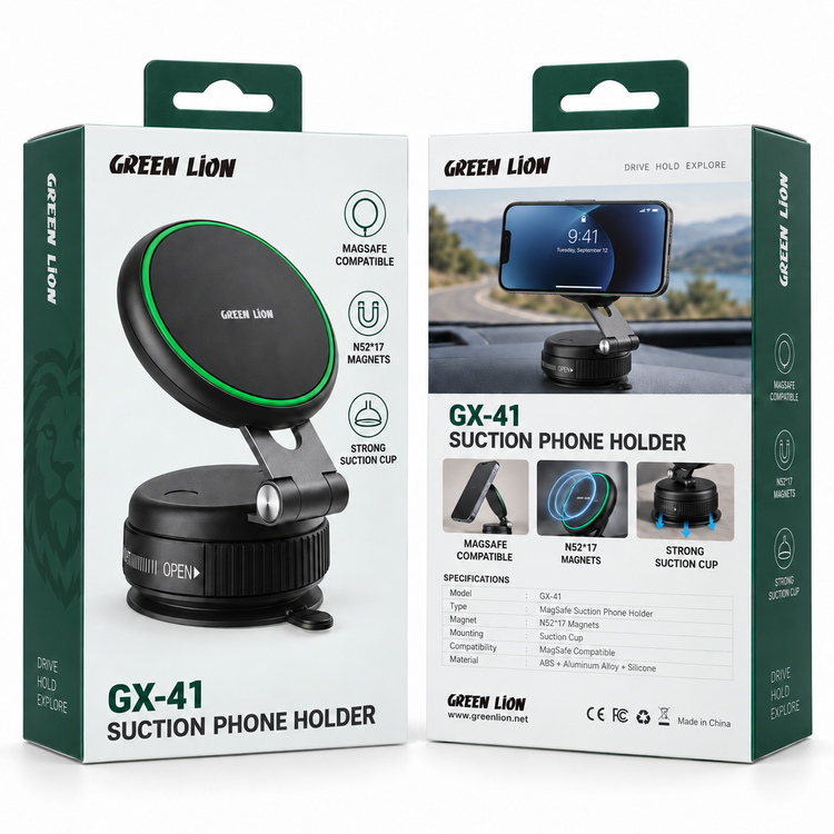 هولدر مگسیف و مکشی گوشی گرین لاین مدل GX-41 کد GNGX41SPHLBK