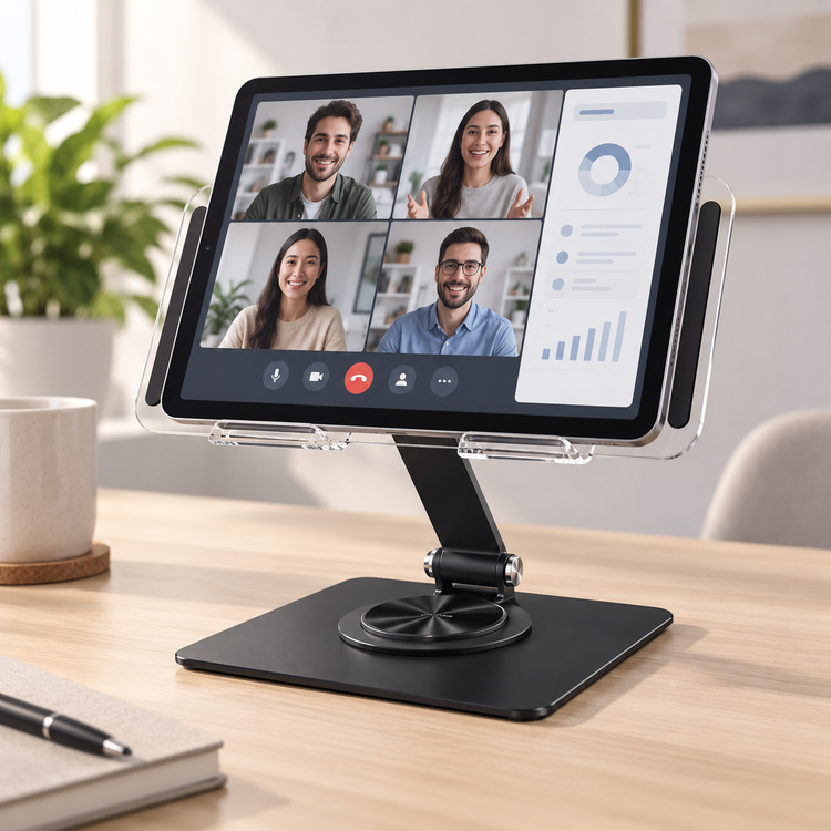 پایه نگهدارنده تبلت شفاف گرین لاین مدل Transparent Tablet Stand کد GNTRTABSTDBK